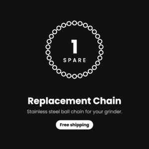 Replacement stainless steel ball chain for the idoobi electric herb grinder, free shipping